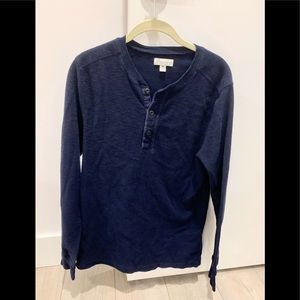 J. Crew Blue Men’s Medium Slim Fit Long Sleeve T-Shirt Rarely Worn Great Shape